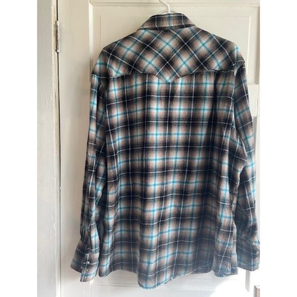 Wrangler Wrancher‎ Shirt Men's Size XXLarge Wester  Pearl Button Snap Front - Picture 2 of 4